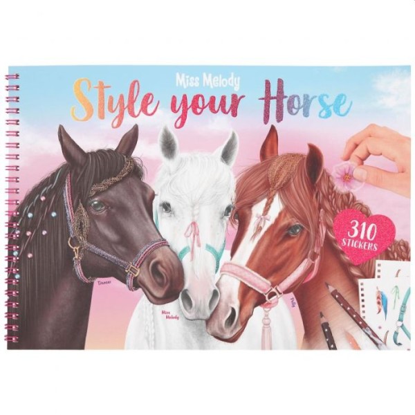 Miss Melody Style your Horse kleurboek met stickers