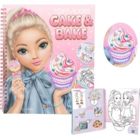 Topmodel Cake & Bake Kleurboek Met Pailletten