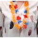 Hawaiiketting Oranje of Rood Wit Blauw