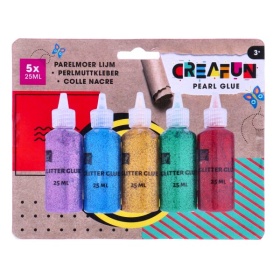 Creafun Lijm Parelmoer 5 X 25 Ml