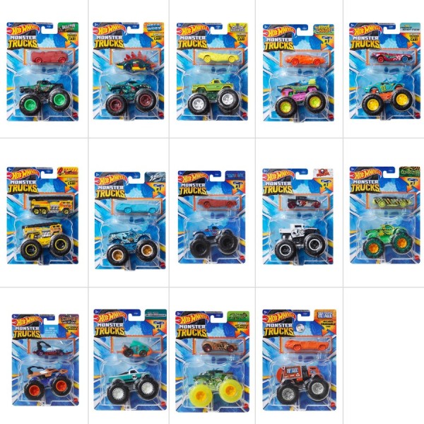 Hot Wheels Monster Trucks + Bonus 1:64