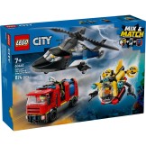 Lego 60462 City Great Vehicles Helikopter, Brandweerauto En Onderzeeër