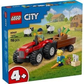 Lego 60461 City Great Vehicles Rode Tractor Met Aanhanger