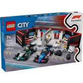 Lego 60444 City F1r Garage Met Mercedes-amg En Alpine Auto's