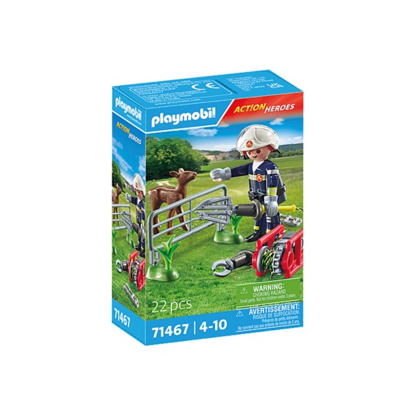 Playmobil Act!on Heros Brandweer-dierenreddingsdienst 71467