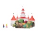 Mario Peach Kasteel Set Inclusief Mini Mario En Peach Figuur