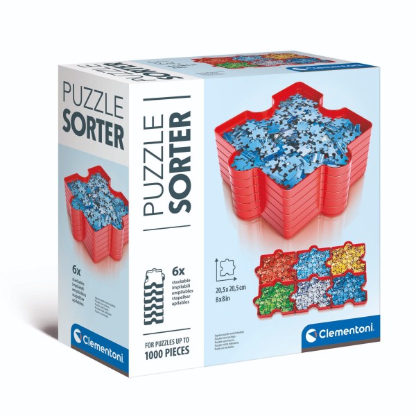 Clementoni puzzelsorteerder rood 6 stuks