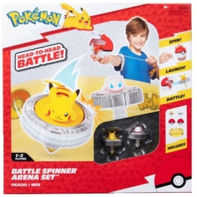 Battle Spinner 2 Pack With Stadium Pikachu #1, Mew, Poke Bal