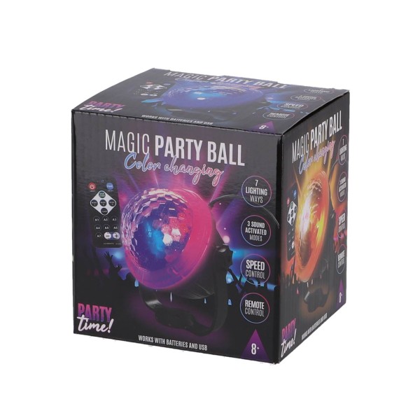 Party Time Magische Party Bal Met Disco Effect En Afstandsbediening