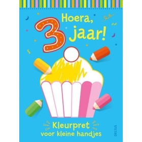 Kleurpret Voor Kleine Handjes Hoera, 3 Jaar!