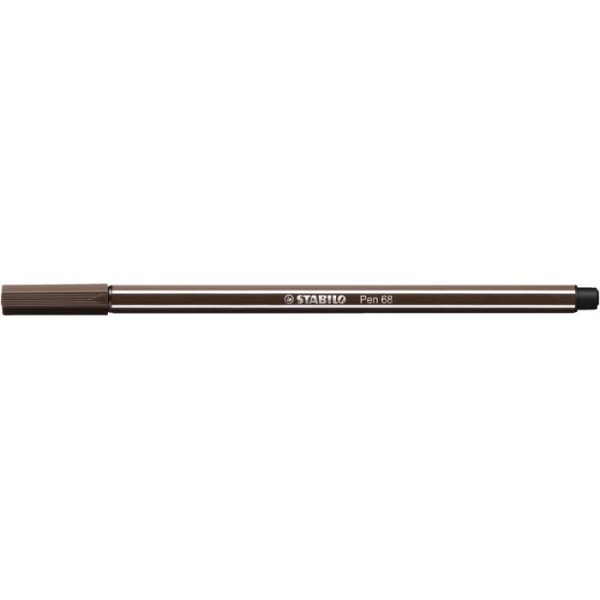 STABILO Pen 68 - Premium Viltstift - Bergbruin - Doos 10 stuks