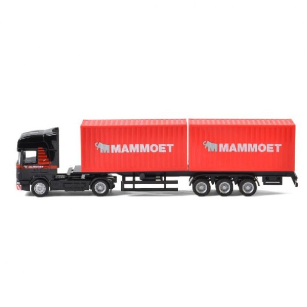 Mammoet vrachtwagen met container