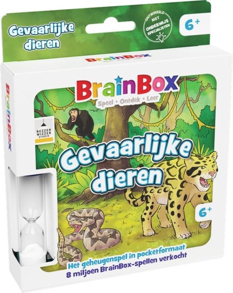 Brainbox Pocket Gevaarlijke Dieren - Nederlands Kaartspel