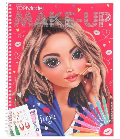 gemakkelijk Dakraam evalueren Topmodel Make-Up Colouring Book