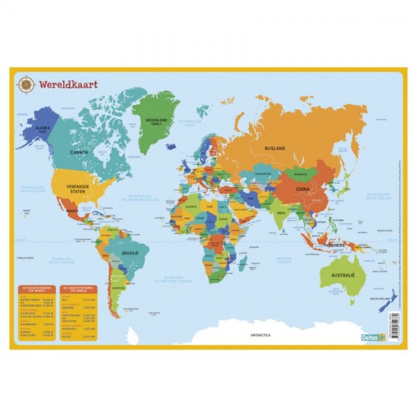 Wereldkaart - Educatieve