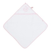 Very Important Baby Badcape Vib My First Towel Wit+roze 75cm