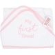 Very Important Baby Badcape Vib My First Towel Wit+roze 75cm