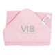 Vib Badcape Vib Roze+zilver 75cm X75cm